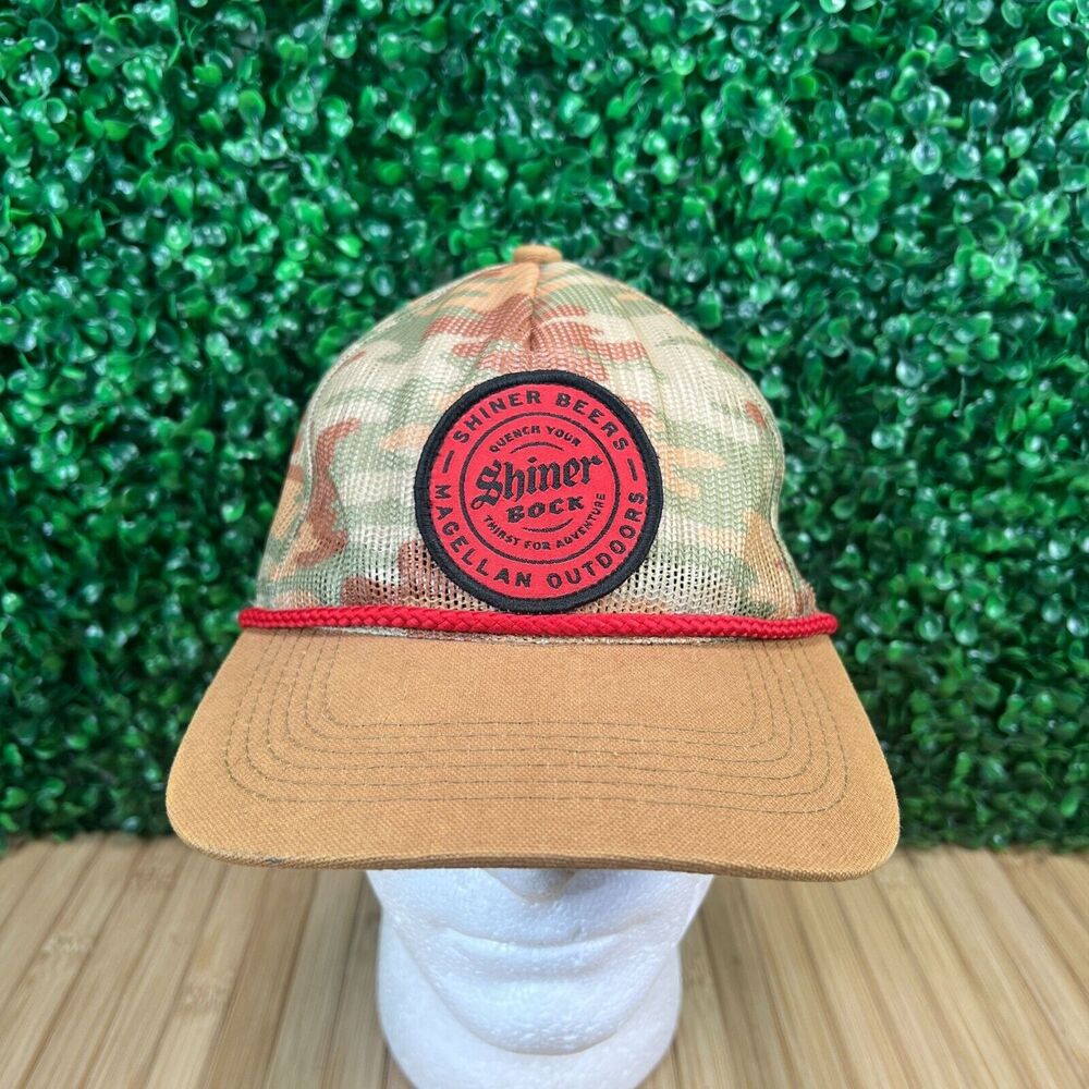 Magellan Outdoors Shiner Bock Mallard Camo Men's Hat SnapBack Trucker Cap